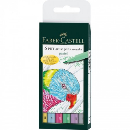 Bút cọ Pitt Artist Pastel, B, 6 Màu